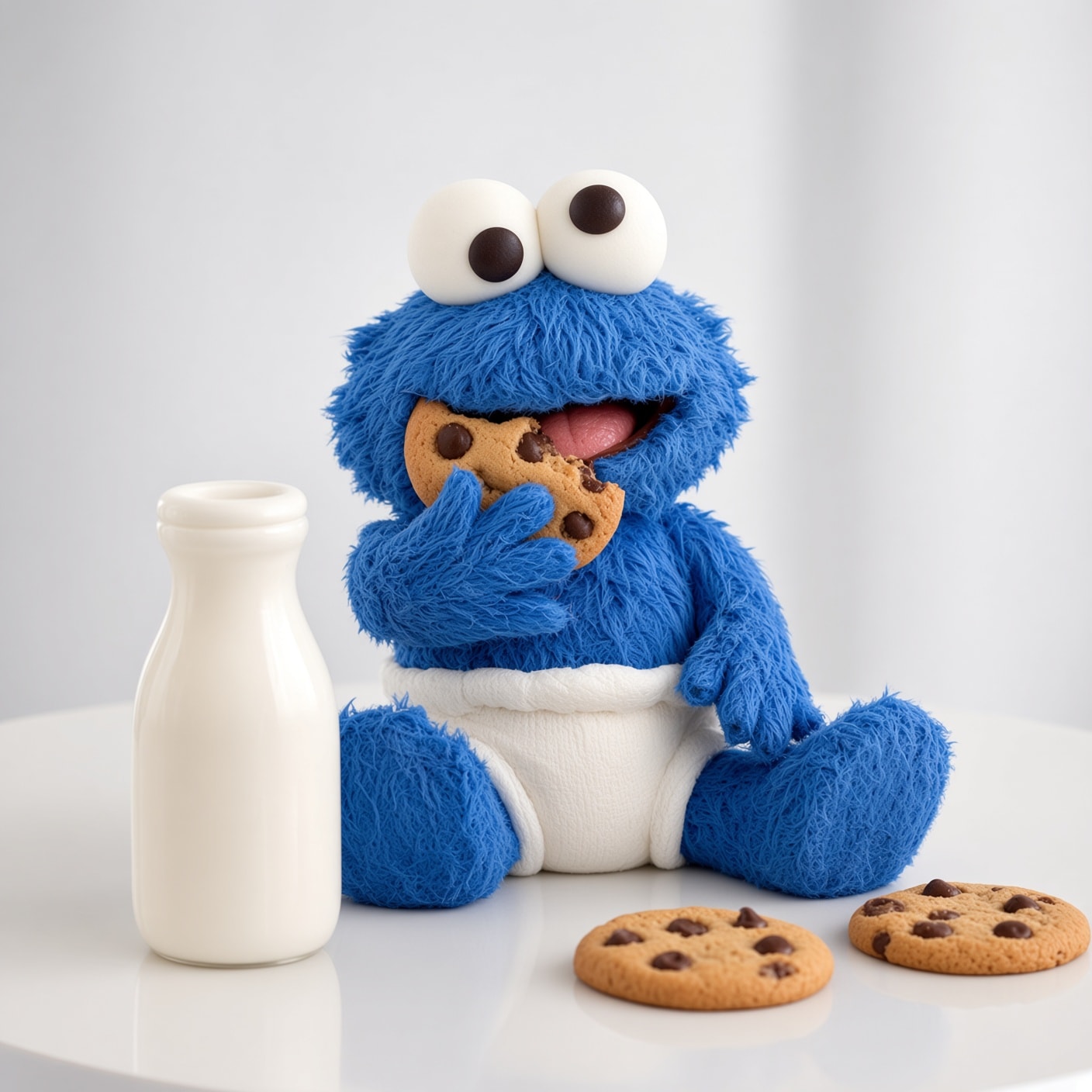 Baby Cookie Monster with Cookies Cake Topper